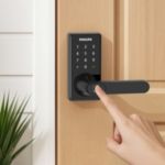 Integrated smart lever lock