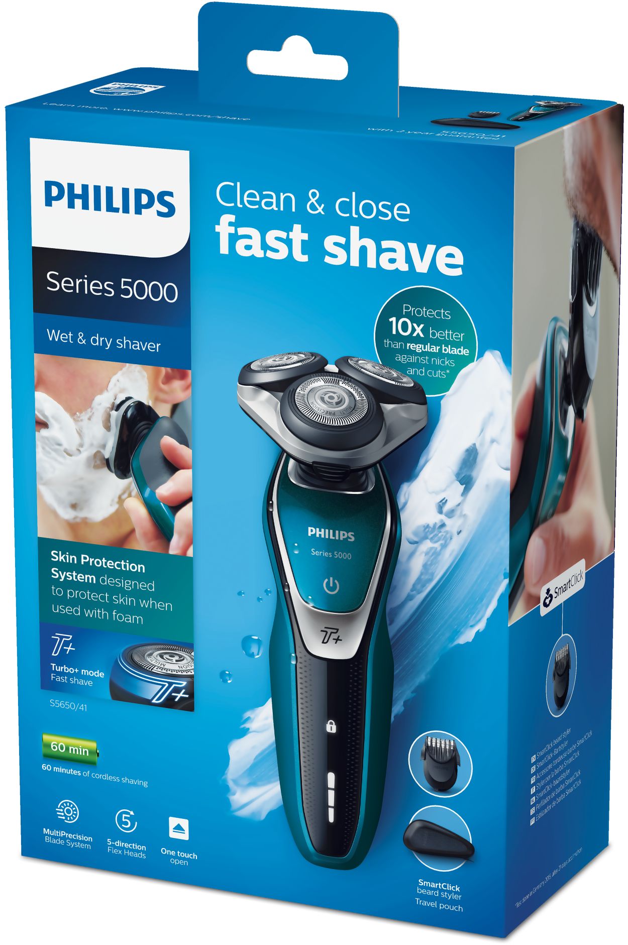 bijgeloof Compliment Trouwens Shaver series 5000 Elektrisch scheerapparaat voor nat en droog scheren  S5650/41 | Philips