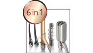 Set de moldeador de calor de 6 piezas para obtener estilos creativos y cuidar el cabello