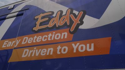 EDDY early detection mobile screening truck exterior