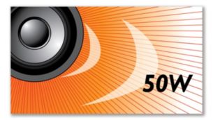 50W RMS 让您在电影和游戏中享受强劲震感的声音