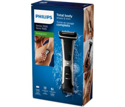 Philips 7000 series Bodygroom Series 7000 BG7025/15 Recortador corporal e  íntimo impermeable