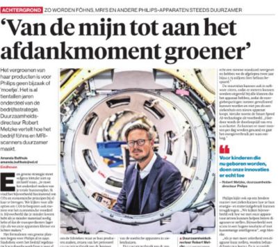 Screenshot artikel ED duurzaamheid Philips
