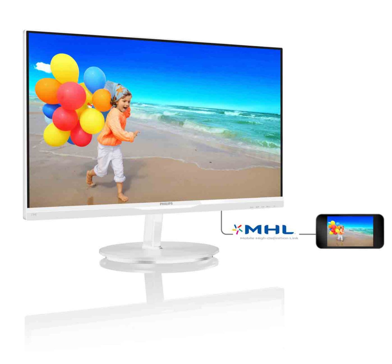 PHILIPS - PHILIPS 23型 IPS 234E5 LCD monitor with SmartImage lite 234E5QHAW/00 | Philips