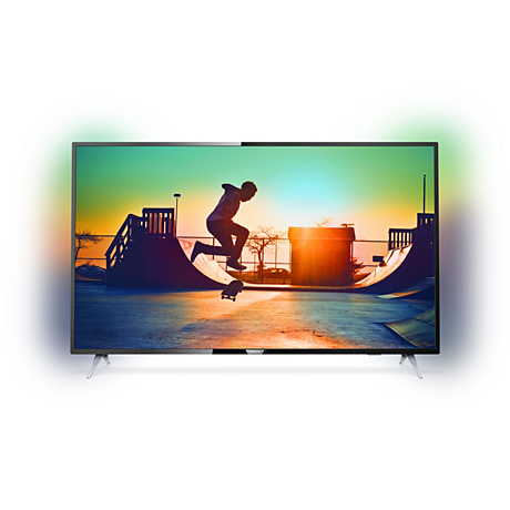 55PUT6233/56 6000 series دقة 4K، شاشة رفيعة جدًا، Smart LED TV