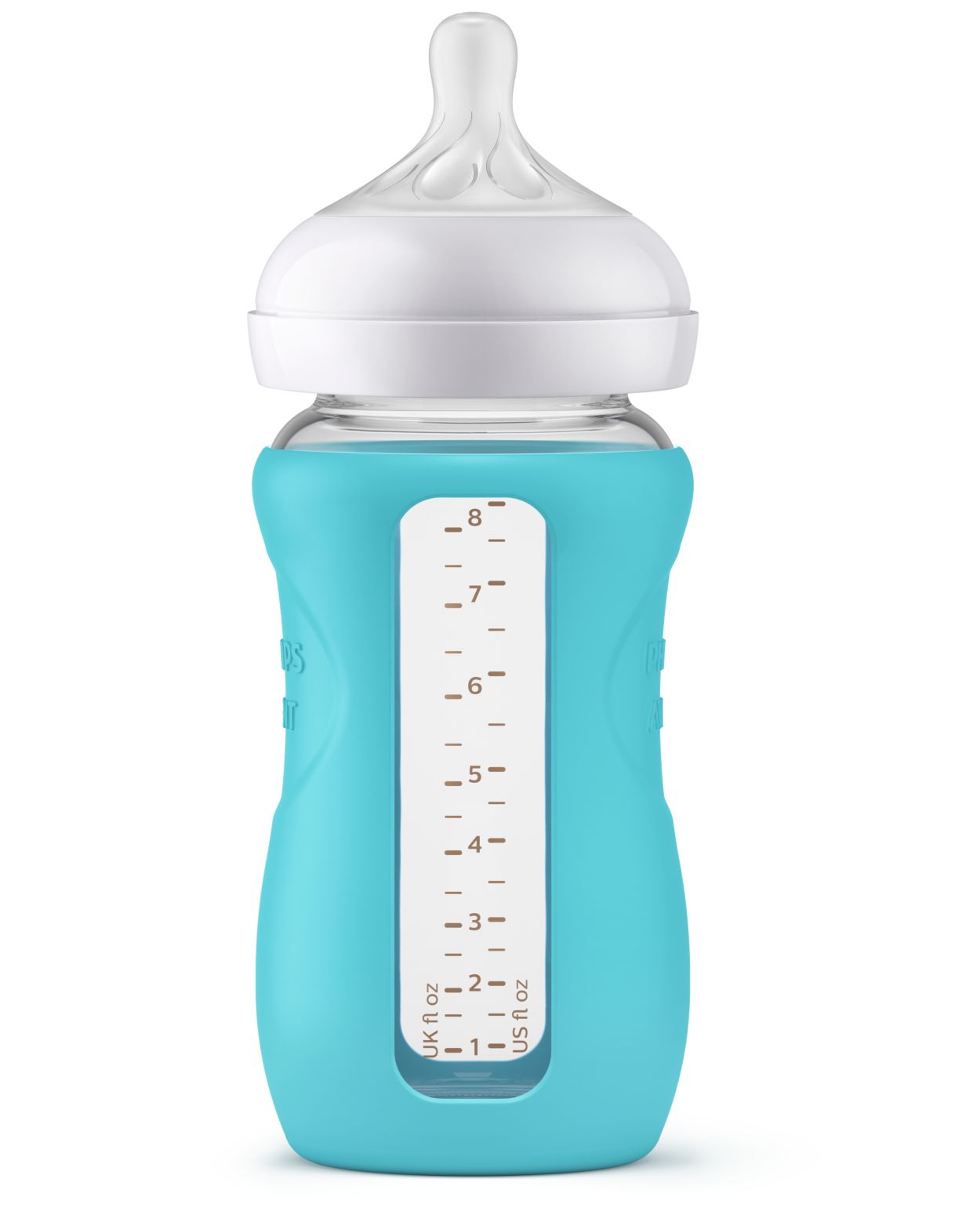 Philips Avent Natural Response Pure Glass Baby Bottle 1m+ 240ml (8.0 oz)