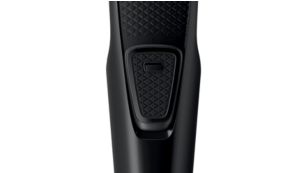 Travel lock prevents trimmer from accidentally starting