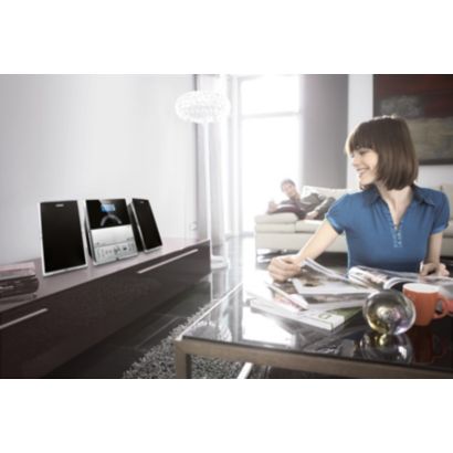 Rich sound in compact design