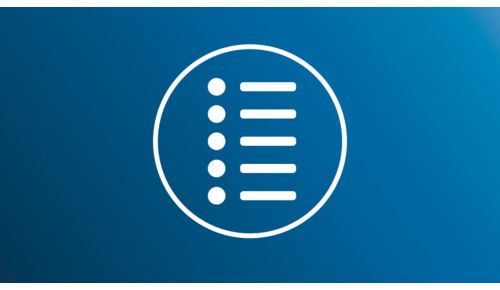 Vælg mellem 5 funktioner, herunder Polering og Sensitiv