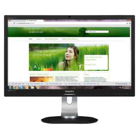 231P4QRYEB/00 Brilliance IPS LCD monitor, LED backlight