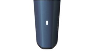 Les voyants indiquent si la batterie est faible, vide, pleine ou en cours de charge