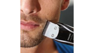 Trim your face, neck and sideburns to complete your look