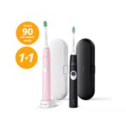 Sonicare 4300 Sonick&eacute; kart&aacute;čky s cestovn&iacute;m pouzdrem (1+1)