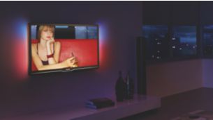 Ambilight steigert die Qualität Ihres Fernseherlebnisses mithilfe des Umgebungslichts