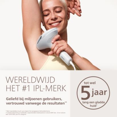 Dag haartjes, hallo gladde huid