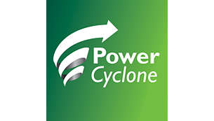 Die PowerCyclone 4-Technologie trennt Staub und Luft in einem Durchgang.