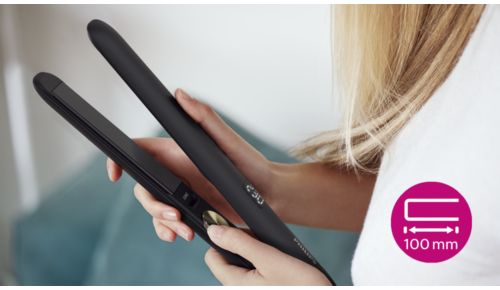 100 mm lange Platten für schnelles und einfaches Glätten