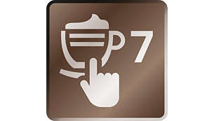 Genießen Sie 7 Kaffeespezialitäten auf Knopfdruck