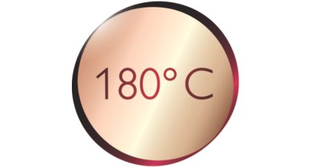 180°C temperature for beautiful results