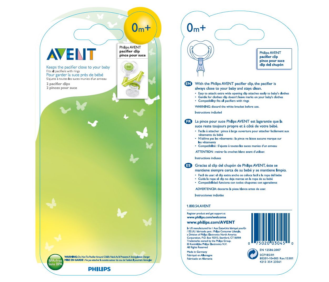 Philips avent 2024 soother clip