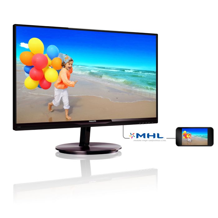 PHILIPS 224E SoftBlue 4枚 デュアルアーム付 マルチモニタ LCD monitor with SmartImage lite 224E5QHSB/69 | Philips