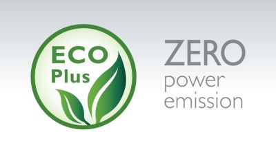 Zero power emission when ECO+ mode is activated