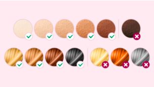 Погоден за широк спектар на типови коса и кожа