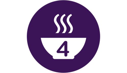 Cook up to four meals at a time with the 1000-ml jar