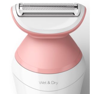 Philips Lady Shaver Series 6000 Cordless shaver with 7 accessories - wet and dry use