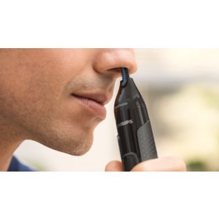 Philips Nose Trimmer Series 3000 Washable nose, ear and eyebrow trimmer with 2 combs