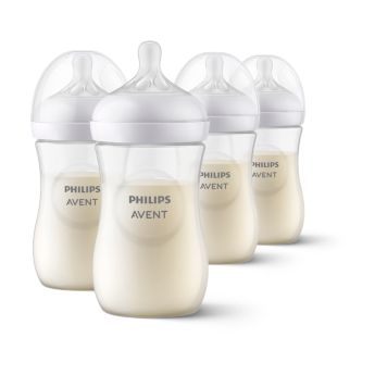 Philips Avent Kit biberons en verre Natural Response pour nouveau-né - 5  biberons, 2 sucettes Ultra Soft 0-6 mois, goupillon, sans BPA (modèle  SCD879/11) : : Bébé et Puériculture