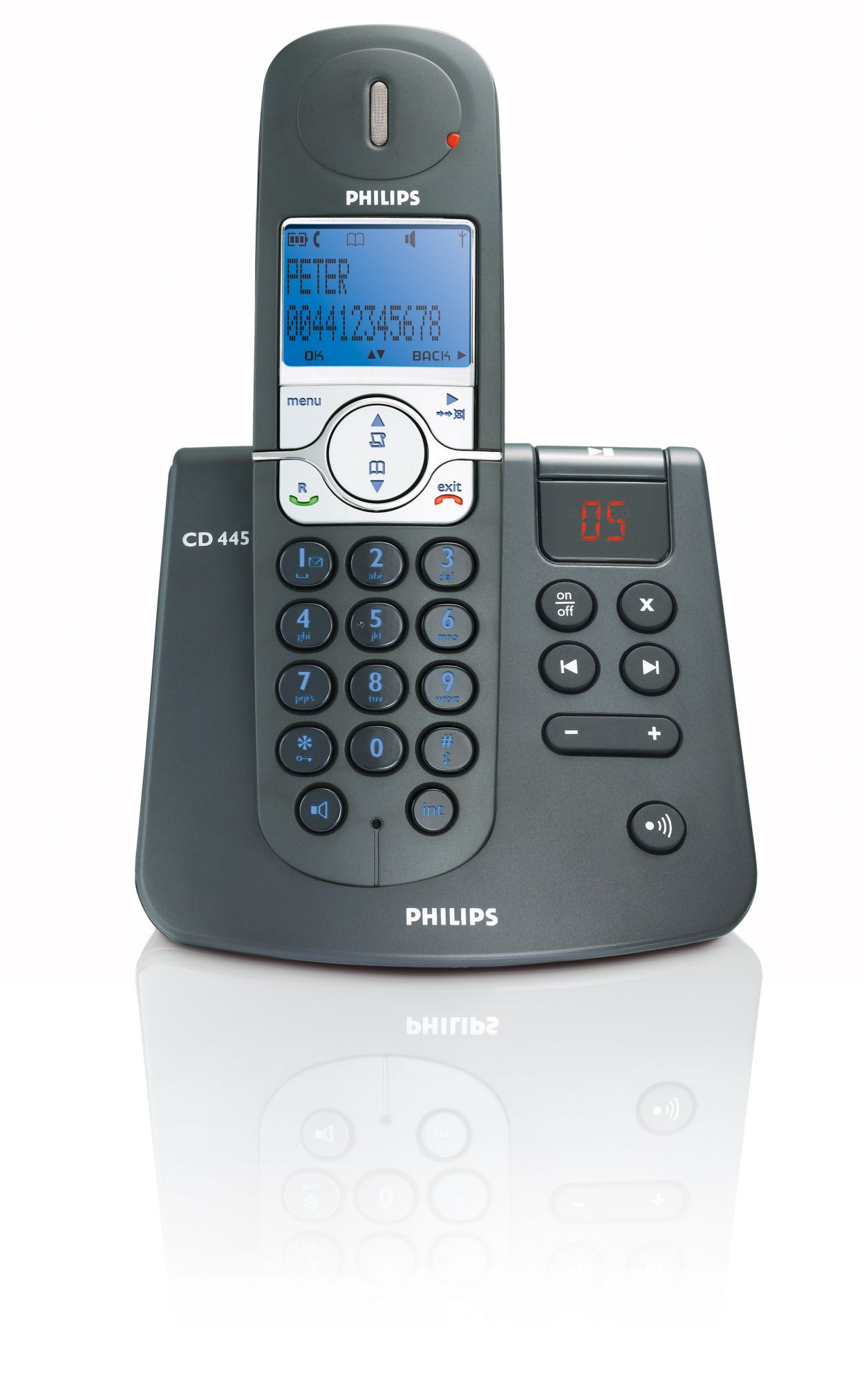 Cordless phone answer machine CD4451B/37