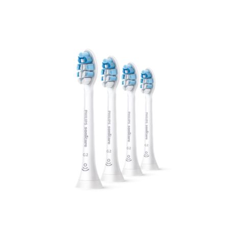HX9034/65 Philips Sonicare G2 Optimal Gum Care Lot de 4 têtes de brosse à dents sonique standard