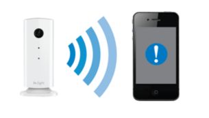 Alertas para telefone quando sist. monitorização detecta ruído/movimento