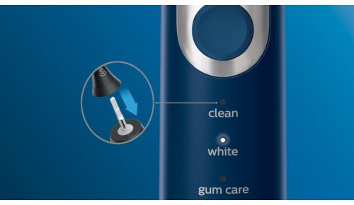 Brush heads select the optimal mode and intensity