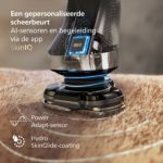 Scheer glad tot op de huid