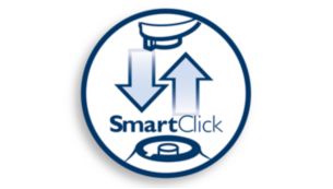 System SmartClick umożliwia łatwą wymianę nasadek