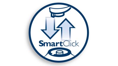 SmartClick system for easy click-on/off attachments