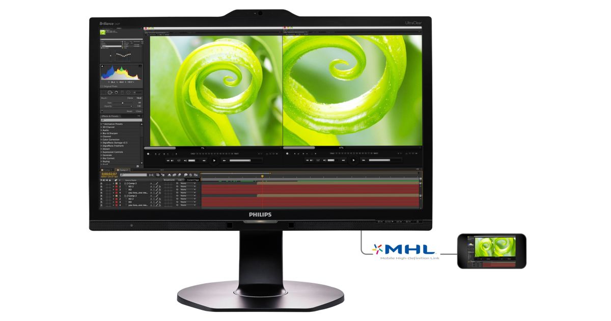 Brilliance 4K ウルトラ HD 液晶モニター 242P6VPJKEB/11 | Philips