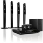 Powerful surround sound from compact speakers