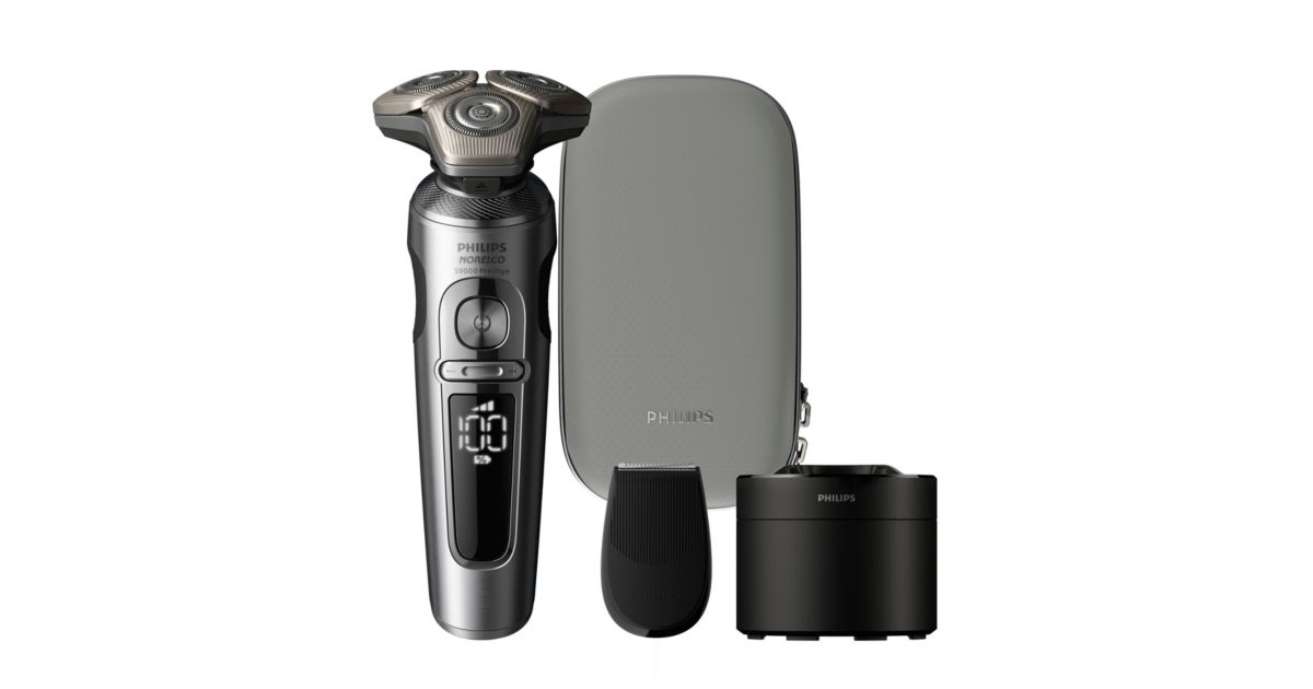 Norelco Shaver S9000 Prestige Wet & Dry Electric shaver with