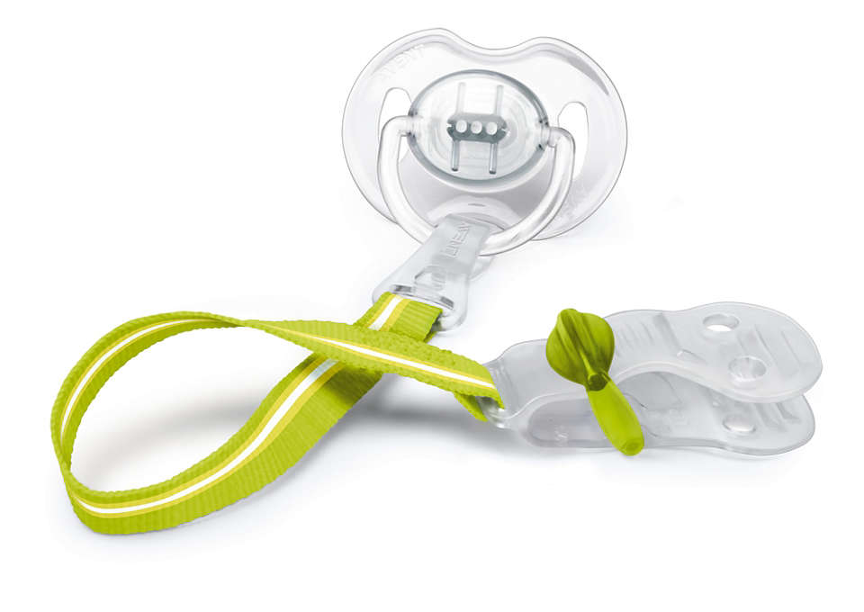 INITIAL DUMMY AVENT AND DUMMY CLIP WINNIE 6-18 MONTHS *CAN BE STERILISED* 
