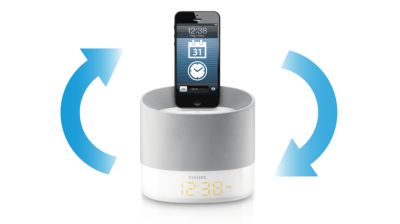 Auto synchronisation of time or date when docked