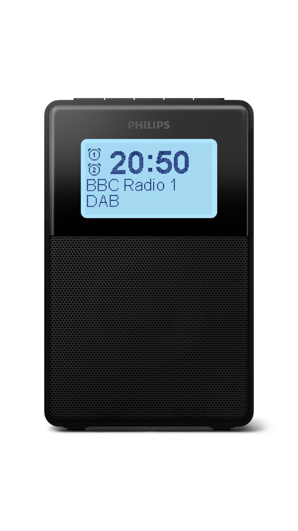 Splash-proof clock radio for every room