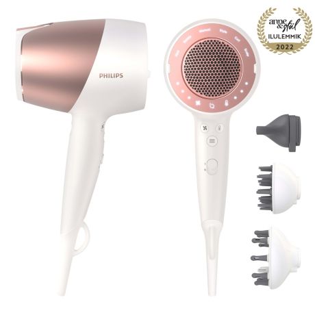 BHD827/00 Prestige Föön SenseIQ & 3 tarvikut