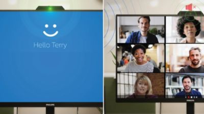 Collaboration-ready webcam with noise-cancelling mic.