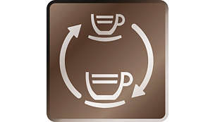 Variabelt trykk under kaffebryggingen for vanlig kaffe og espresso