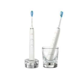 Sonicare DiamondClean 9000 Sonisk eltandborste med app + 4 C3 Borsthuvuden