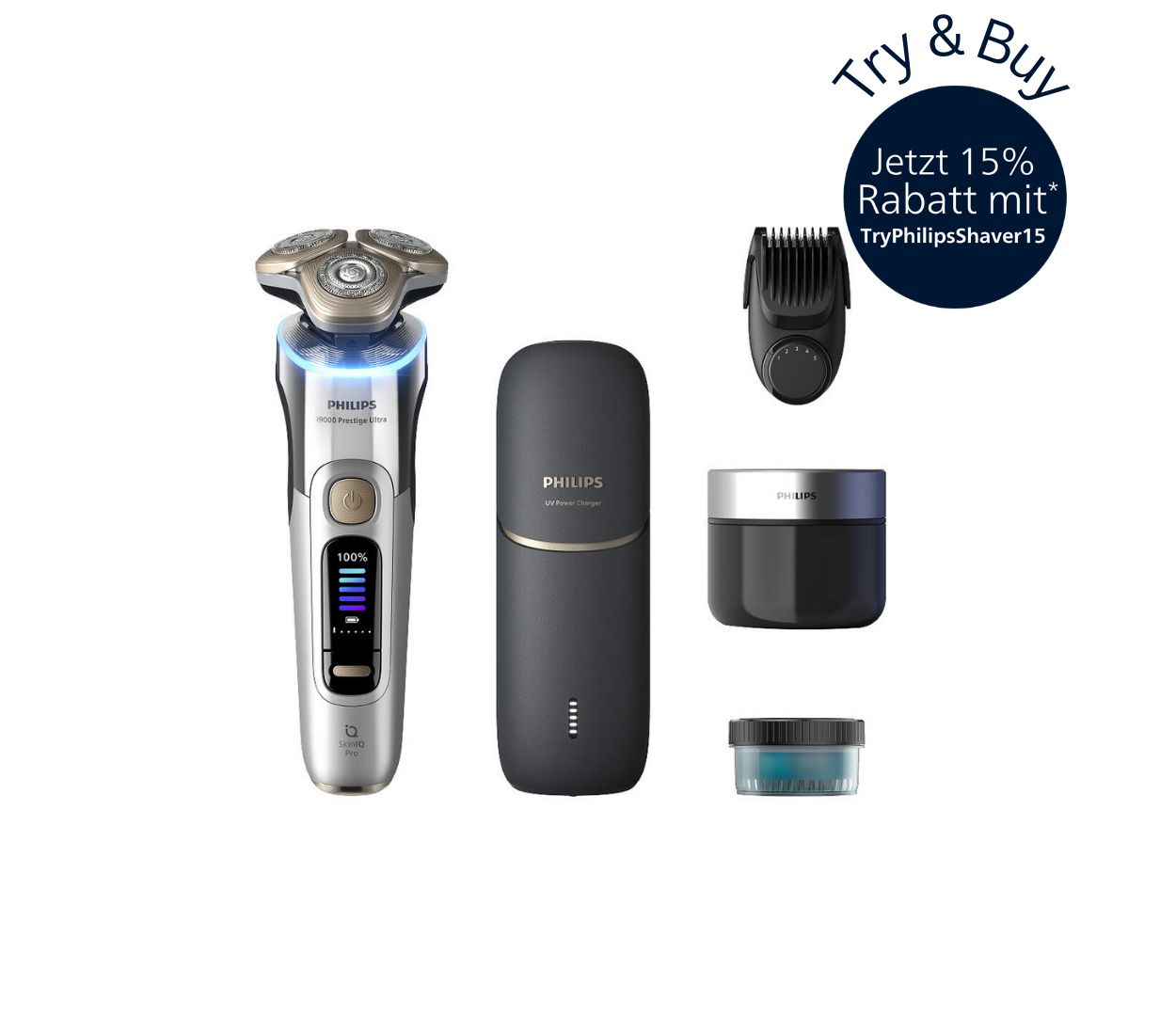 Den ganzen Tag glattrasiert, ultra sanft