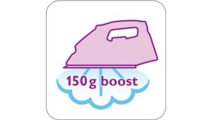 150 g steam boost to remove stubborn creases easily